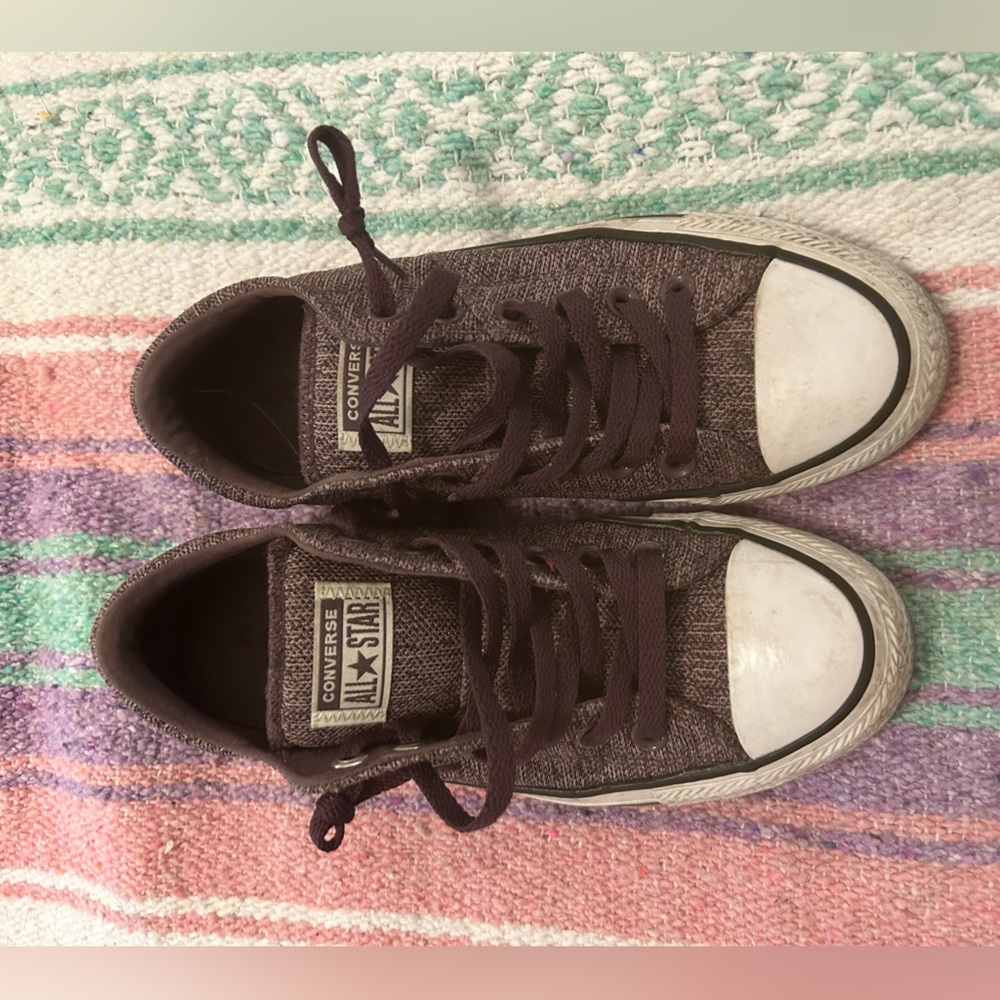 Purple low top chucks